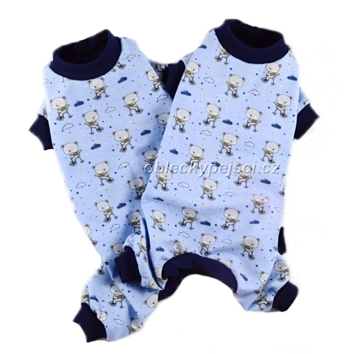 Pyžamo  Modré s medvídky